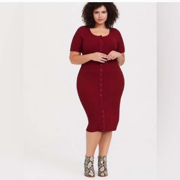 torrid Dresses & Skirts - Torrid Rib Knit Bodycon Dress